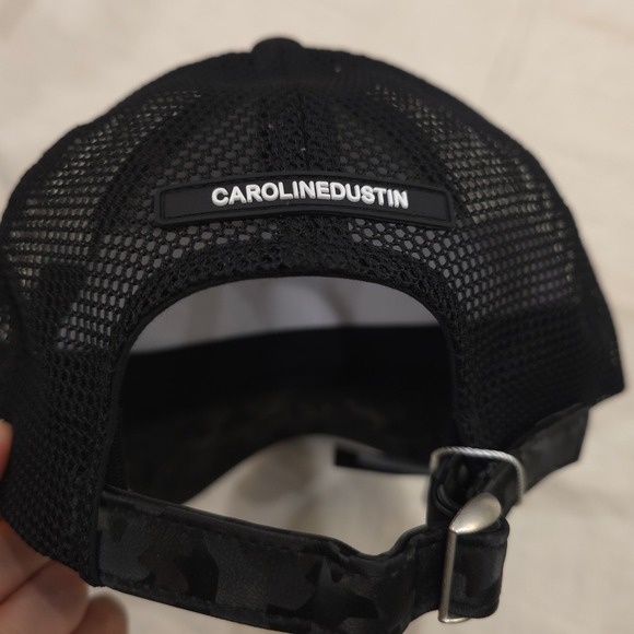 Carolinedustin Camo Trucker Cap Mesh Black White Bundle (2) - Picture 7 of 8